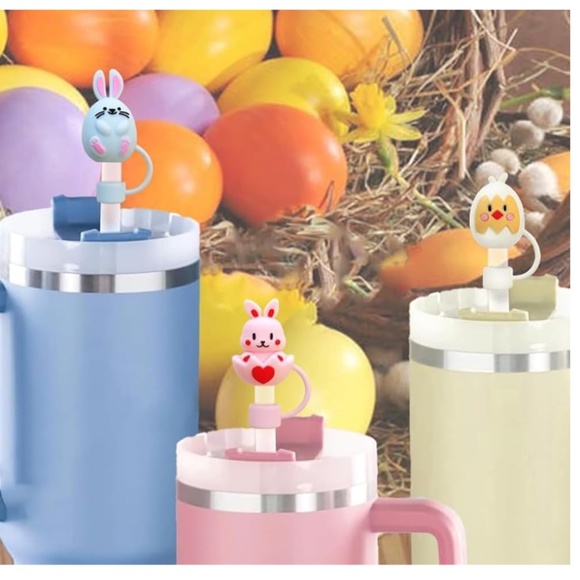 Set of 6 Easter Theme Stanley 10 mm Straw Toppers - Picture 5 of 5